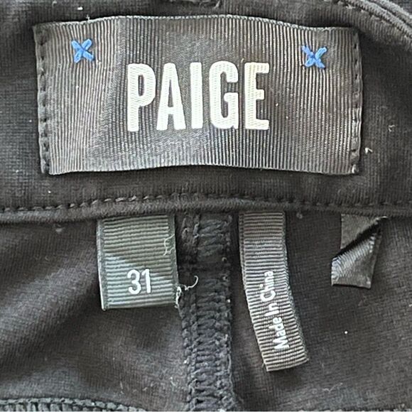 Paige Transcend Verdugo Mid Rise Cropped Skinny Pants in Black Women's Size 31 - Picture 8 of 8